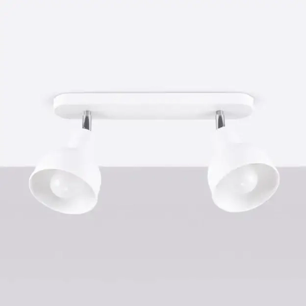 Plafon sufitowy Elba SL.1314 Sollux loftowy na korytarz biały