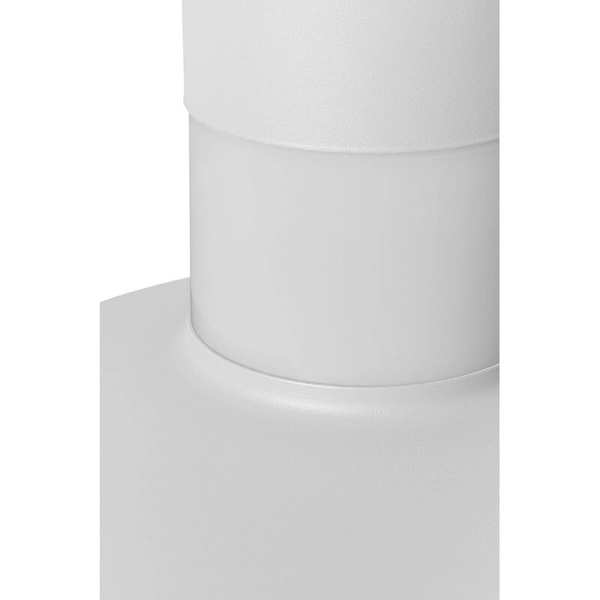 Metalowa lampa wisząca Caponio CPA111P0 kapelusz biały