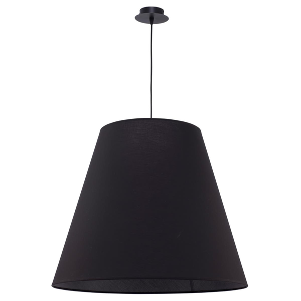 Wisząca lampa do salonu Moss 9737 Nowodvorski klasyczna z abażurem czarna