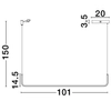 Zwisająca lampa do sypialni PIURA LE44815 LED 20W 3200K listwa czarna