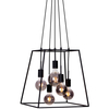 Loftowa LAMPA wisząca ALMODOVI PND-11532-5-BL Italux metalowa OPRAWA zwis klatka czarna