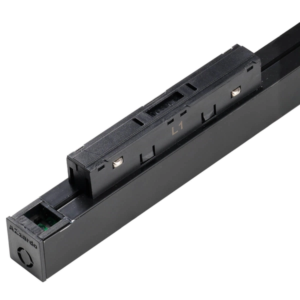 Zasilacz wpinany w szynę manetyczną AZ6305 LED 100W 48V podłużny czarny