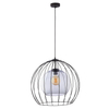 Wisząca lampa druciana loft Universo 2552 TK Lighting szklana przydymiona
