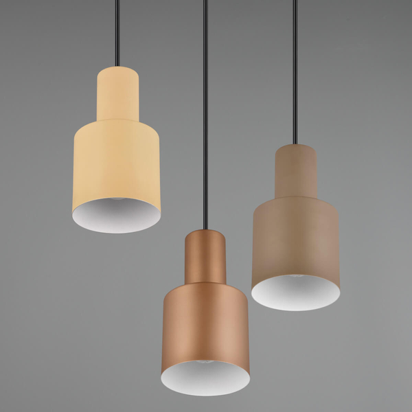 Kaskadowa lampa zwisająca ELIOR DL317319430 czarny brązowy multikolor