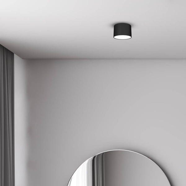 Sufitowa lampa minimalistyczna Dixie plafon do holu czarny