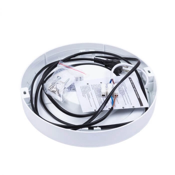 Lampa sufitowa PLA-18W-CCT LED 18W 3000K - 6000K metalowa IP44 biała