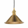 Metalowa lampa wisząca Hadano HAD0140-01 Dar Lighting mosiądz brąz