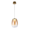 Szklana lampa wisząca PAMELA AZ6184 Azzardo LED 8W 3000K bursztynowa