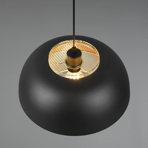 Zwieszana lampa Punch R30811932 RL Light kopuła do salonu czarna
