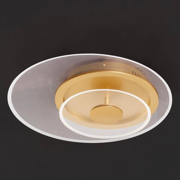 Nasufitowa lampa HUARAL LE44441 LED 29W 3000K okręgi złota przezroczysta