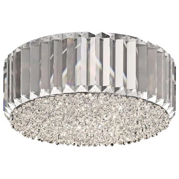 Plafon LAMPA sufitowa PRINCE C0360-05B-F4AC Zumaline okrągła OPRAWA z kryształkami glamour crystal przezroczysta