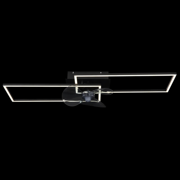 Lampowentylator sufitowy Tatjana 67243-30BF LED 38W CCT ściemnialny czarny