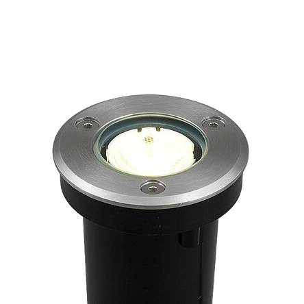 Zewnętrzna lampa gruntowa MON 4454 oczko LED 2W 3000K IP67 srebrne