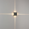 Kinkiet LED do salonu Mollis 616004203 Elkim 4W 4000K square kostka czarna
