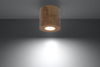 Downlight LAMPA sufitowa Orbis SL.0492 Sollux drewniana OPRAWA w stylu skandynawskim tuba