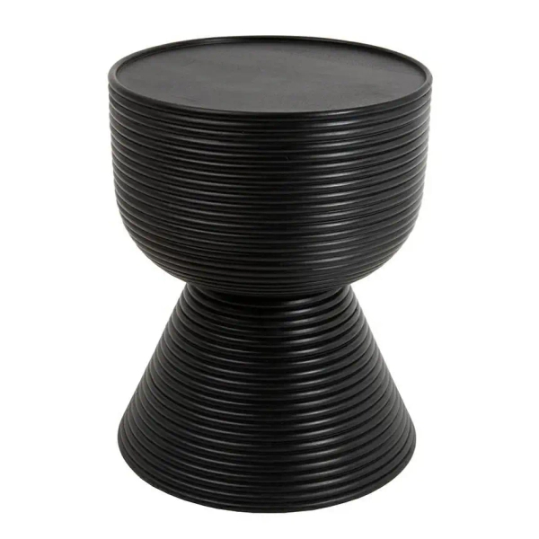Stolik kawowy LAPIS MM001501100407 czarny drewniany do salonu 36cm