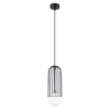 Lampa zwis Brina SL.1332 Sollux klatka bańka do salonu czarna