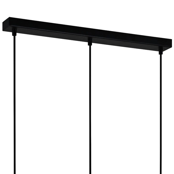 Druciana LAMPA wisząca KALULA PND-78901-3-BK+SG Italux industrialny zwis do jadalni czarna