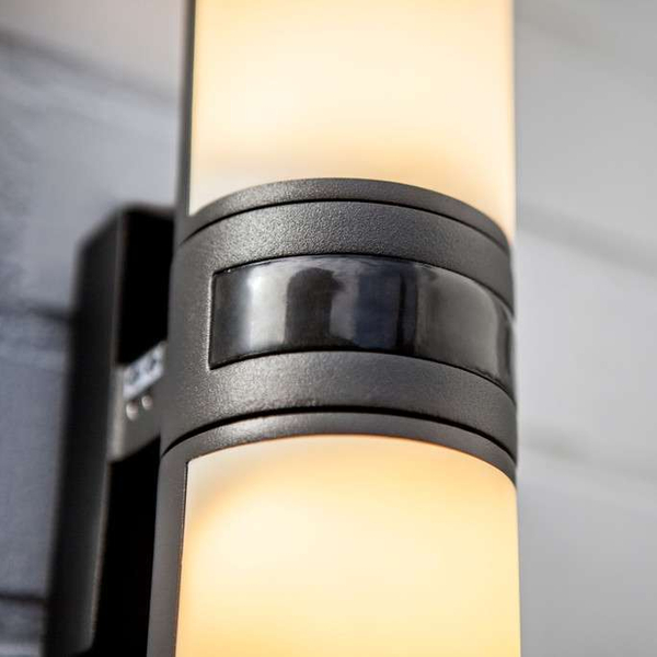 Zewnętrzny kinkiet ścienny CYRA 5198102118 LED 15W 3000K tuba IP54 szara