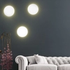 Lampa ścienna okrągła Luna 6010 TK Lighting księżyc metalowa biała