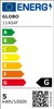 Dekoracyjna ŻARÓWKA industrialna 11404F  Globo LED G125 E27 globe 4W 200lm 230V 2000K biała ciepła