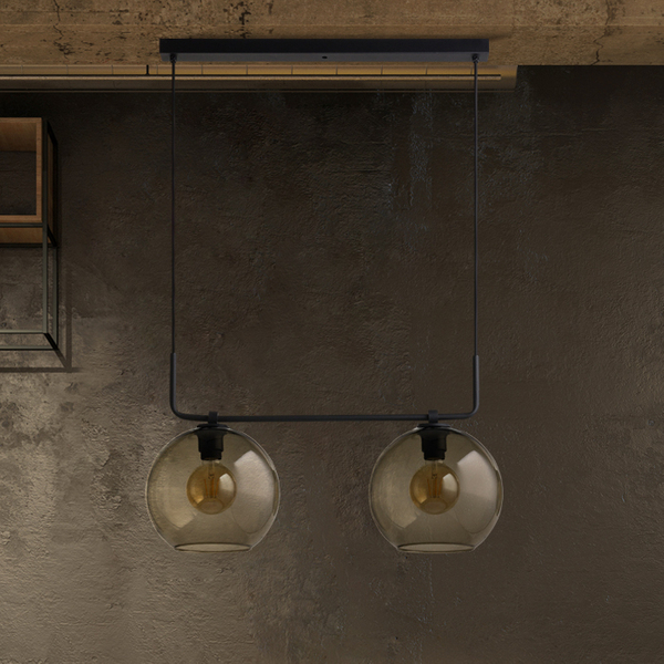 Kuchenna lampa wisząca Monaco 9363 loftowa nad wyspę balls czarna