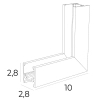 Magnetyczna szyna natynkowa 2m MT0029  do jadalni biały