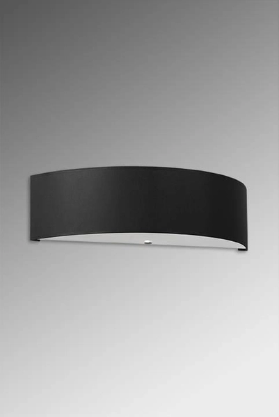 Kinkiet LAMPA ścienna SKALA SL.0764 półokrągła OPRAWA abażurowa czarna