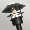 Lampa stojąca zewnętrzna słupek HELSINGOR-BOL-BK Elstead czarna