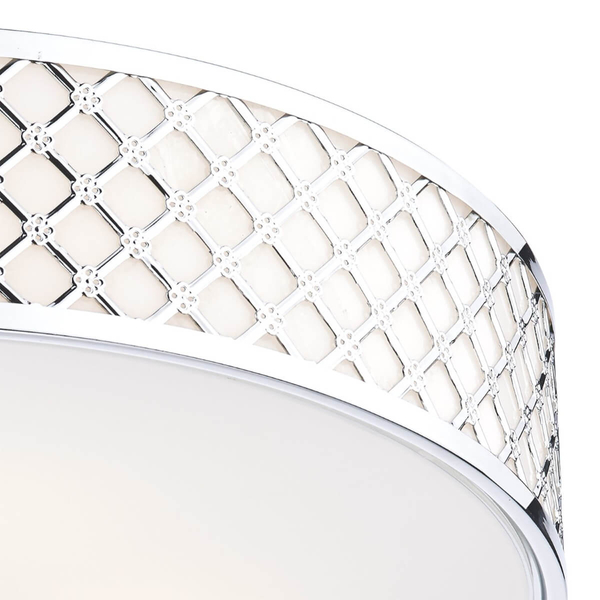 Plafon sufitowy Civic CIV5050 Dar Lighting hampton biały chrom