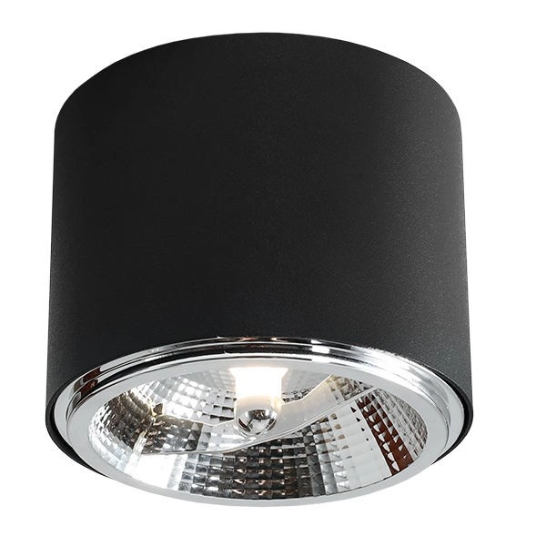 Okrągły downlight BOT 1047PL_G Aldex metalowy plafon czarny