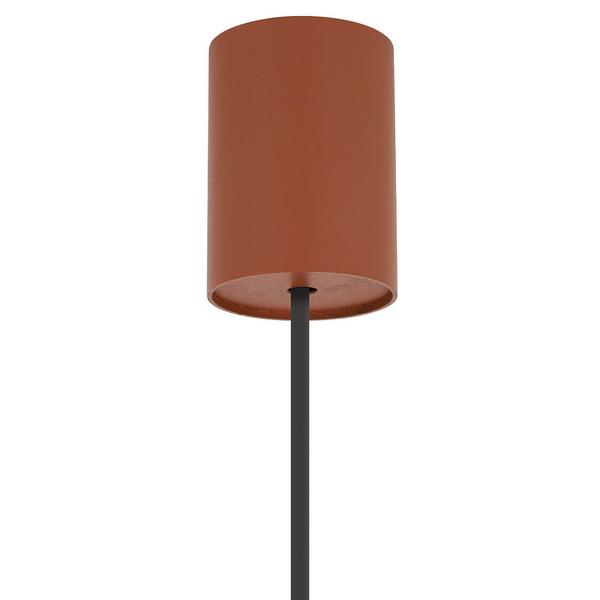 Lampa wisząca do salonu ZENITH 11490 stożek terakota