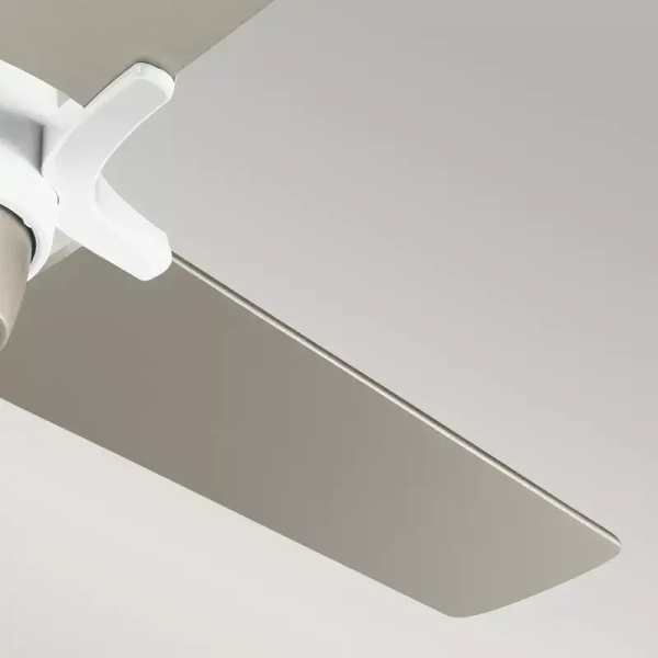 Sufitowy wiatrak Zeus srebrny biały KLF-ZEUS-60-WHT 13W 4000K