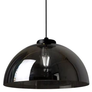 Kopułowa wisząca lampa GAMMA BLACK MLP1063 do jadalni czarny
