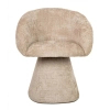 Obrotowe krzesło PEDRA MM1501100298 beżowe taupe tkanina 45cm