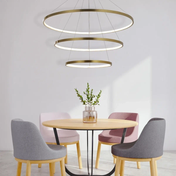 Wisząca lampa ringi LEA 330031 LED 60W 4000K pierścienie złote