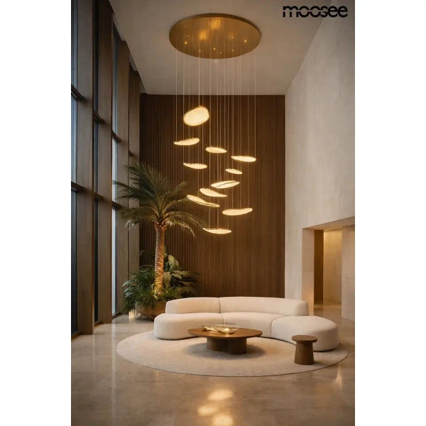 Złota lampa wisząca MEDUSA MSE1501100590 1xLED 122W 4000K glamour