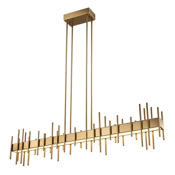 Lampa wisząca geometryczna ARCHITETTO ST-DL8524 złota metalowa LED 30W 3000K do salonu