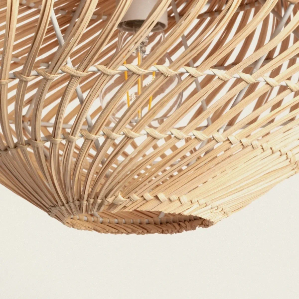 Jadalniana lampa wisząca Boho ABR-LW11-BH-E27 Abruzzo japandi beżowa