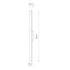 Elewacyjna lampa podłużna DEMI 11556 LED 18W 3000K IP54 beżowa