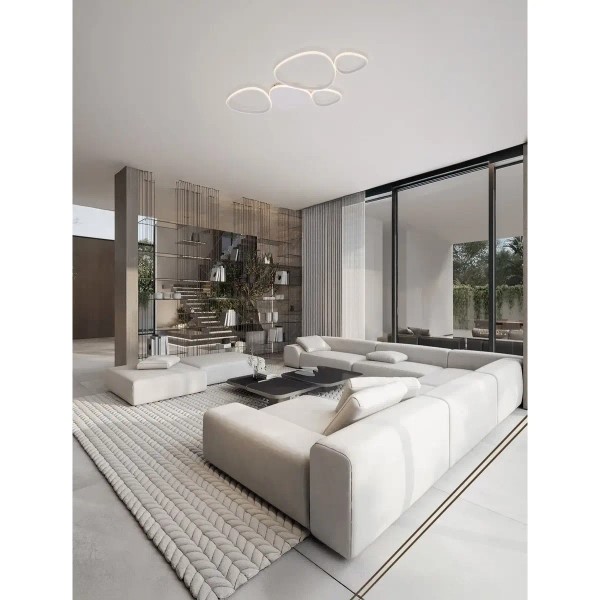 Sufitowa lampa do salonu ALONTRA LE45500 LED 48W 3200K biała