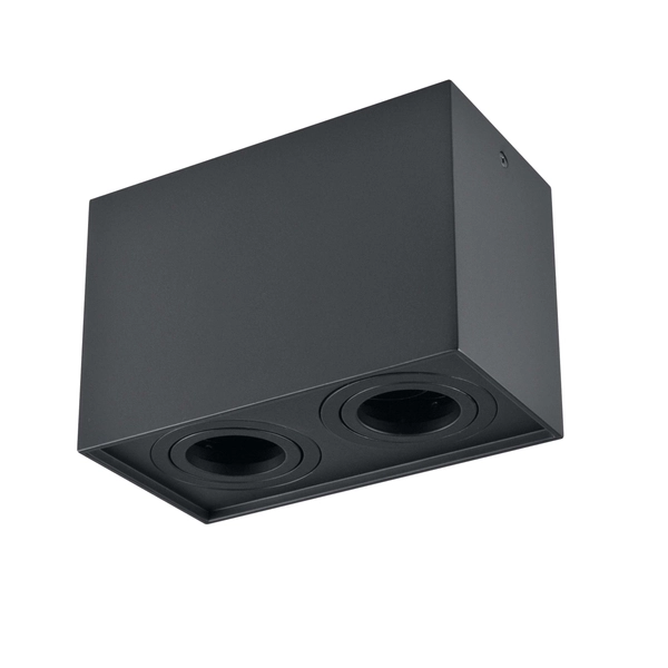 LAMPA sufitowa HADAR Q2 313140 Polux metalowa OPRAWA prostokątna plafon regulowany czarny