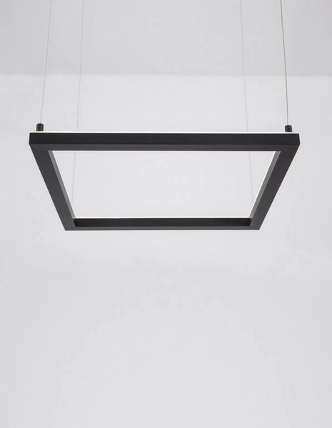 Kwadratowa lampa wisząca Jaen ramka square LED 30W 3000K czarna