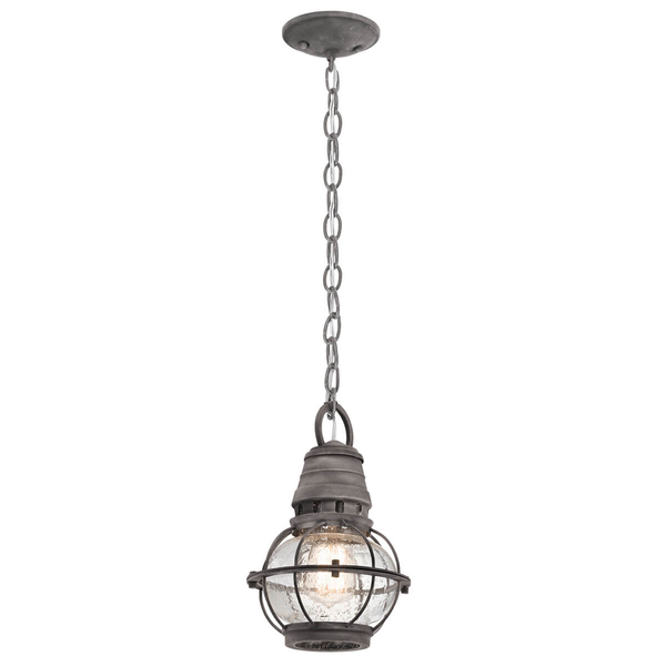 Zewnętrzna lampa wisząca Bridge Point KL-BRIDGEPOINT8S IP44 łańcuch cyna