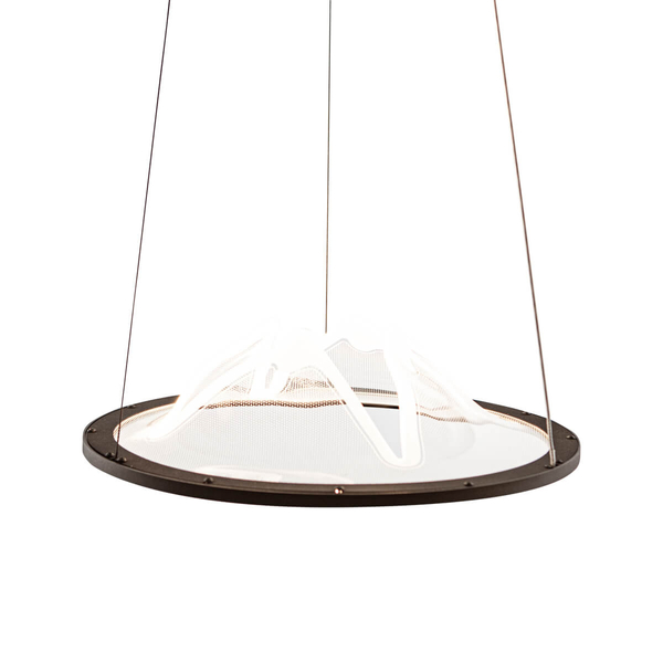 Wisząca lampa pierścień Baret PND-58038-26W-3K Italux LED 26W 3000K kawowy