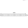 Taśma LED 14,4W 6500K IDEUS 03035 1260lm biała zimna IP65 pasek 3 metry