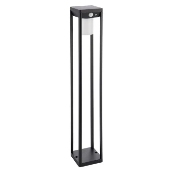 Solarna lampa stojąca do ogrodu Hallam 96930 metalowa IP44 czarna