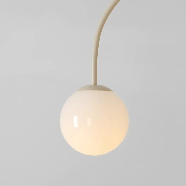 Ścienny kinkiet kulisty UNA 1116C9 skandynawski ball kula biała beżowa