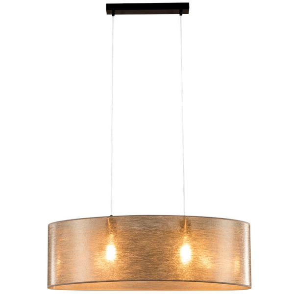 Loftowa lampa wisząca NEVOA 17930204 kulista zwis abażurowy srebrny