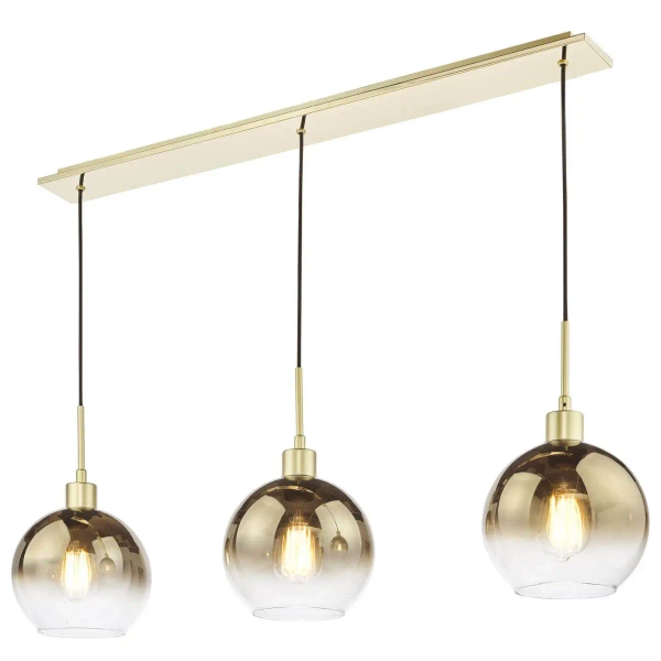 Wisząca lampa nad stół Lycia LYC0335 do kuchni szklane kule złoty